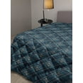 thumbnail image 2 of Navy Plaid Down Alternative Comforter, Composition of Lines Simple Traditional Fashion Print, Microfiber Quilt for All Season, 5 Sizes, Blue Grey Sea Green, by Ambesonne, 2 of 3