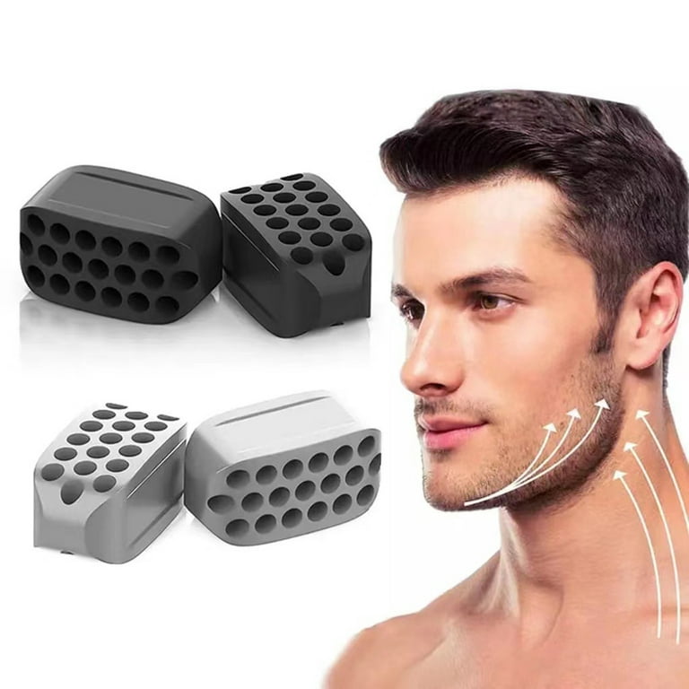 3PCS Jaw Exerciser Ball Face-lift Fitness Accessories Double Chin Reducer  Face Lift Neck Muscle Silica Gel Trainer for Men Women 