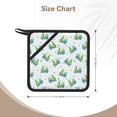 thumbnail image 2 of 2PCS Pot Holders for Kitchen - Heat Resistant Silicone Pot Holders with Hanging Loop, Train Pattern green Non Slip Oven Hot Pads, Potholders for Decor Baking Cooking Kitchen, 2 of 6