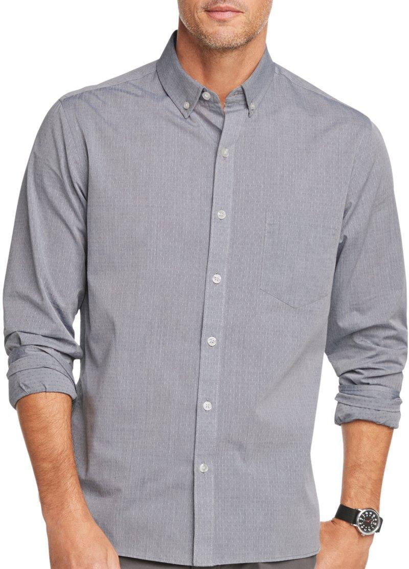 Van Heusen Mens Never Tuck Diamond 