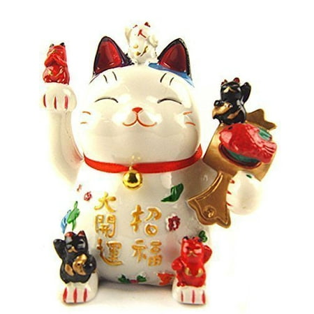 Lucky Cat Bank - Maneki Neko Lucky Cat Coin Bank for Wealth