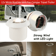 thumbnail image 5 of 2X 12V RV Roof Ventilation Ceiling Exhaust Fan Air Vent Grille Strong Wind Fan with LED Light, 5 of 8