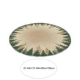 thumbnail image 3 of Christmas Tree Pattern Large Round Carpet - Holiday Home Floor Mat, Bedroom Bedside Blanket, Living Room Sofa Coffee Table Rug, Festive Christmas Decoration Carpet, 3 of 7