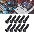 thumbnail image 4 of Pan Machine  Fastener 50pcs DIN 7985 Steel Pan Head Machine Screw Fully Threaded Black Zinc Plated  Fastener, 4 of 8