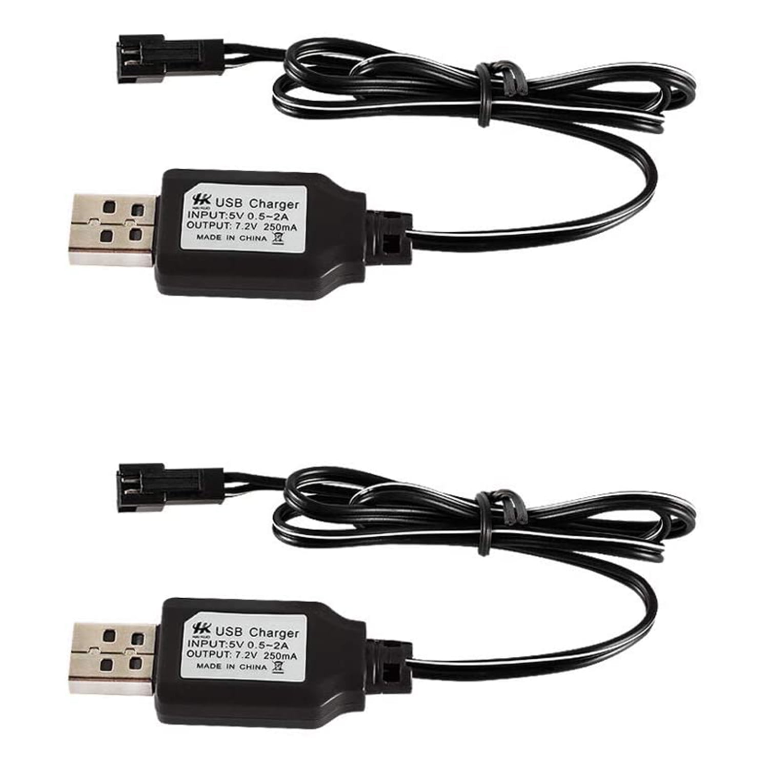 Color: SM-2P Part & Accessories 7.2V USB charger cable with SM plug for 7.2V Ni-MH /7.2V Ni-CD rechargeable battery RC car RC truck RC boat USB charger cable
