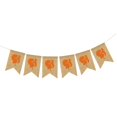 thumbnail image 2 of Banner de Acción de Gracias Arpillera de Pavo Bunting Decoración Suministros para Fiestas Soledad Banner colgante de acción de gracias, 2 of 7