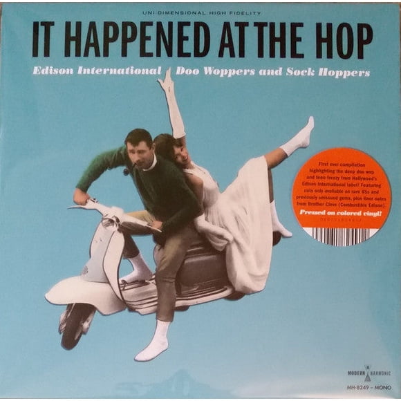 EDISON INTERNATIONAL RSD 2022 - IT HAPPENED AT THE HOP: EDISON INTERNATIONAL DOO WOPPERS & SOCK HOPPERS (WHITE VINYL)