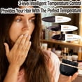 thumbnail image 4 of Mini Hair Straightener,3-Speed Temperature Control, Portable Electric Hair Straightener Brush 30s Heating,Rapid Heating & Anti Scald Shell, Cordless Straightening Comb for Travel,Pink, 4 of 7
