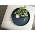 thumbnail image 4 of Kate And Laurel Lipton Modern Round Ottoman Tray, 22 Inch Diameter, Navy and Gold, Decorative Circle Coffee Table Tray for Living Room Decor or Large Serving Tray, 4 of 9