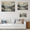 thumbnail image 4 of Designart "Arctic Serenity Alaska I" Winter Landscape Print on Natural Pine Wood, 4 of 5