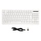 thumbnail image 1 of Teclado inalámbrico 2.4G 87 teclas retroiluminación RGB 1800mAh batería teclado de oficina para Win 7 para Win 8 blanco, 1 of 8