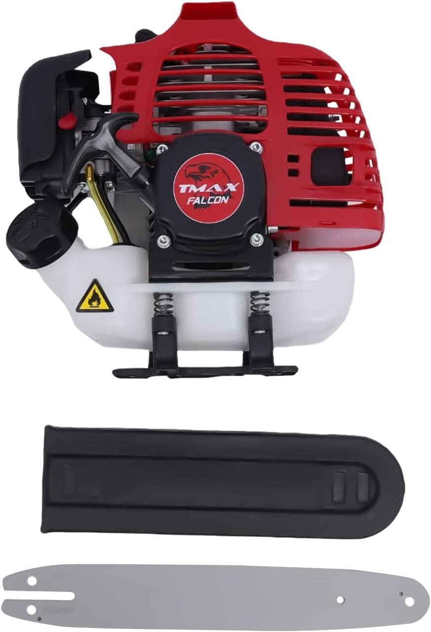 Miumaeov 4-in-1 Petrol Hedge 51.7cc Trimmer Grass Pruner Chainsaw Brush Cutter 2-Stroke