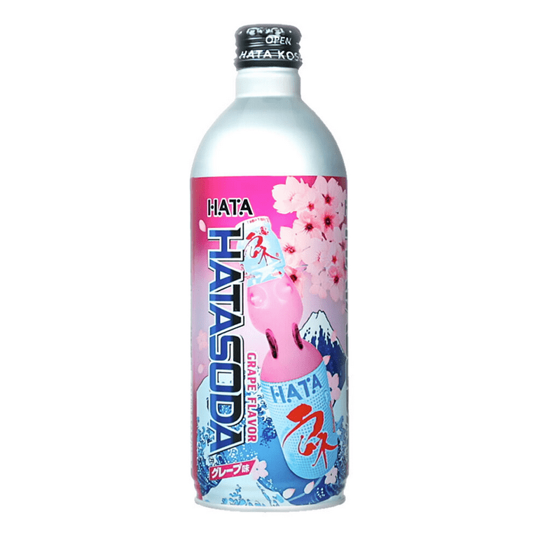Hatakosen Grape Ramune Aluminum Bottle 500ml - Walmart.com