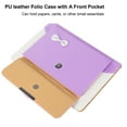 thumbnail image 5 of TECH CIRCLE Folio Case for Apple iPad (10th Generation) 10.9" 2022 Model, Cute Bowknot PU Leather Protective Kids Case with Auto Sleep Wake/Adjustable Stand Angles/Top Handle/Big Front Pocket, Purple, 5 of 6