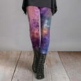 thumbnail image 2 of Chuancc Women's Workout Seamless Scrunch Booty Leggings,Galaxy Leggings Yoga Pants Reg & Plus Size Soft Opaque Slim Tummy Control Printed Pants Butt Lifting Anti Leggings for Women Pink XL, 2 of 5