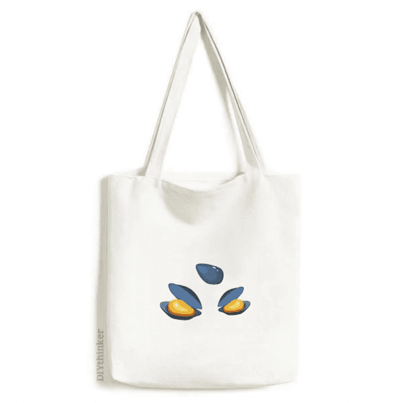 Shell Scallop Oyster Painting Tote Canvas Bag Shopping Satchel Casual Handbag