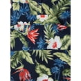 thumbnail image 5 of Ma Croix Mens Lightweight Hawaiian Tropical Print Button Down Shirt, 5 of 7