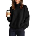 thumbnail image 2 of Women's Turtleneck Sweater Chunky Long Sleeve Knitted Pullover Trendy Fall Winter Basic Top, 2 of 4