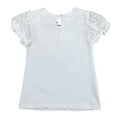 thumbnail image 2 of Richie House Girls' Shirt with Lace and Bow Accent RH0275, 2 of 2