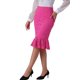 thumbnail image 4 of Falda de encaje de cola de sirena vintage elegante para mujer INSPIRE CHIC, falda ajustada de oficina en color rosa caliente XS, 4 of 6