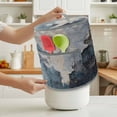 thumbnail image 3 of Abstract Graffiti Pressure Cooker Cover Blue Grey White Oil Painting Style Dust Cover for Kitchen Appliances with Top Handle & Storage Pockets, Fits 8 Quart Instant Pot, Air Fryer, Crock Pot, 3 of 9