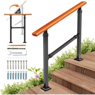 Mua VEVOR Deck Balusters, 32.25"x1" Metal Deck Spindles, 51 Pack Staircase Baluster With Screws