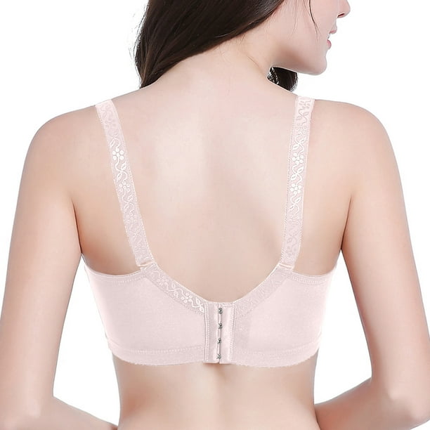 Front Button Plus Size Bra Sexy Breathable Thin No Rim Underwear Women  Gather Adjustment Type (Color : KC012-7, Cup Size : 85C) : :  Clothing, Shoes & Accessories