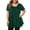 Green, variant on Towmus Women's Plus Size Tops Short Sleeve Flowy Blouses Casual Shirts Tunic Tops