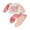 Watermelon Red, variant on Toddler Kids Little Girl Birthday Outfit 6 12 18 24 Months 2T 3T 4T 5T Long Sleeve Letter Print Sweatshirt with Contrast Color Pants 2 Pcs Clothing Set
