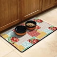 thumbnail image 3 of Floral and Hummingbird Dog Bowl Mat - Non-Slip Pet Feeding Mat with Vintage Aesthetic, Durable & Eco-Friendly, 3 of 6