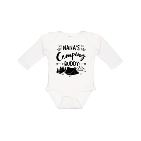 

Inktastic Nana s Camping Buddy Gift Baby Boy or Baby Girl Long Sleeve Bodysuit