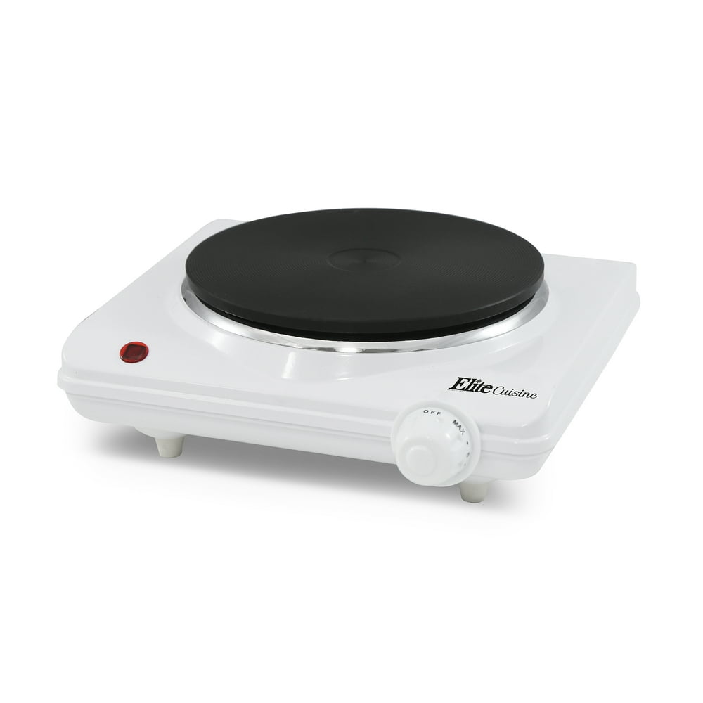 Elite Cuisine Single Flat Burner Hot Plate