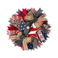 thumbnail image 3 of Nkmbld 4th of July Wreath, Patriotic Wreaths for Front Door, Independence Day Artificial Wreath Pendant for Veterans Day Memorial Day Wall Window Decor, 3 of 8