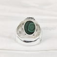thumbnail image 6 of Malachite Mans Ring, Natural Green Malachite, Spiritual, Silver Jewelry, 925 Silver Ring, Birthday Gift, Heavy Mens Ring, Arabic Design, Ottoman Style Ring, Christmas, Turkey Mens Signet Ring, 6 of 6