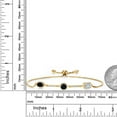 thumbnail image 3 of Gem Stone King 1.45 Ct Oval Black Onyx 18K Yellow Gold Plated Silver Bracelet for Women, 3 of 3