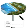 thumbnail image 4 of Fotbe Island And Coral Reef Stool Covers Round,Waterproof Round Bar Stool Covers Bar Chair Covers Washable Stool Cushion Slipcover for 12-14 Inch Chair-14 inch, 4 of 7