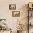 thumbnail image 3 of Gold Framed Wall Art Vintage Canvas Wall Art Coastal Landscape Natural Aesthetic Artwork Prints Picture for Living Room Bedroom Farmhouse Bathroom Office Decor, 8x10, 3 of 8