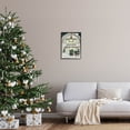 thumbnail image 2 of Christmas Tree Barn Rural Countryside Holiday Graphic Art Black Framed Art Print Wall Art, 2 of 8