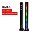 thumbnail image 1 of Luz De Ritmo Barra De Luz De Control De Sonido De Aplicación Recargable Rgb 32Led (Negro, 1 of 8