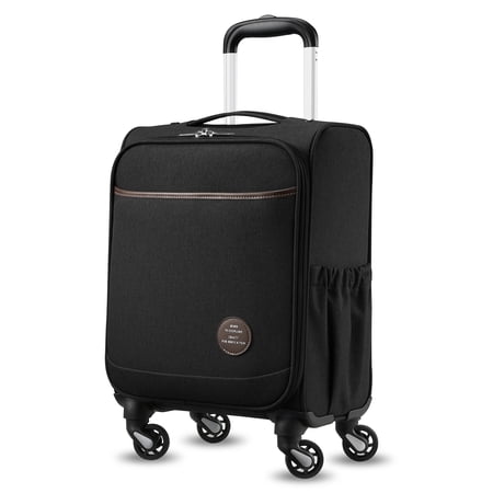 YOETEY Carry on Luggage, Soft Sided Luggage Small Suitcase Front Open for Adult 16 inch