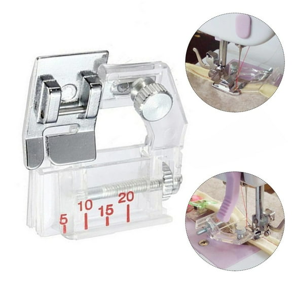 Adjustable Bias Tape Binding Foot Snap Presser Foot 6290 For B-Rother And Most Of Low Shank Sewing Machine Accessories