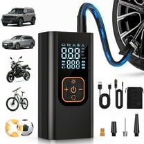 REHOTTOP Cordless Tire Inflator, Portable Air Compressor 180PSI, 12V DC Air Pump for Car with Auto Shutoff & LED Light, Tire Pump for Cars, Bicycle, Motorcycles