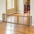 thumbnail image 2 of Richell Freestanding Dog Gate, Autumn Matte, 59.80"L x 18.50"W x 20.90"H, 2 of 5