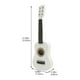 thumbnail image 5 of BRIGHTFUFU Mini guitarra acústica de 21 pulgadas, instrumento musical, artesanía de madera para niños principiantes (blanco), 5 of 7