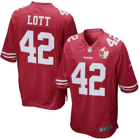 Nike Zoom Xc - Ronnie Lott San Francisco 49ers Nike 70th Anniversary Patch Retired Game Jersey - Scarlet