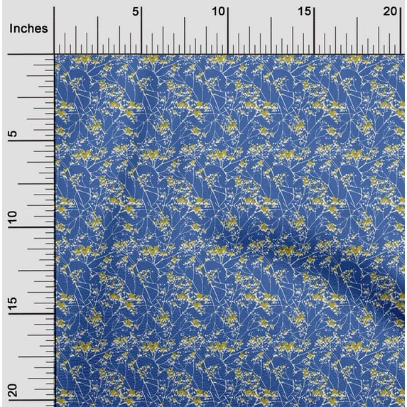 oneOone Polyester Lycra Fabric Floral Texture Printed Fabric 1 Yard 56 Inch Wide