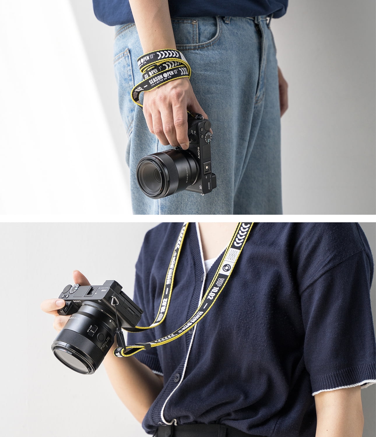 Ringke [Shoulder Strap] for Cell Phone Cases, Keys, Cameras & ID QuikCatch Lanyard Adjustable Crossbody String - Ticket Band Black