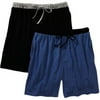 Hanes - Mens' Knit Sleep Shorts, 2-Pack