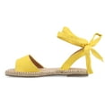 thumbnail image 3 of Journee Womens Emelie Espadrille Flat Sandals, Widths Available, 3 of 10