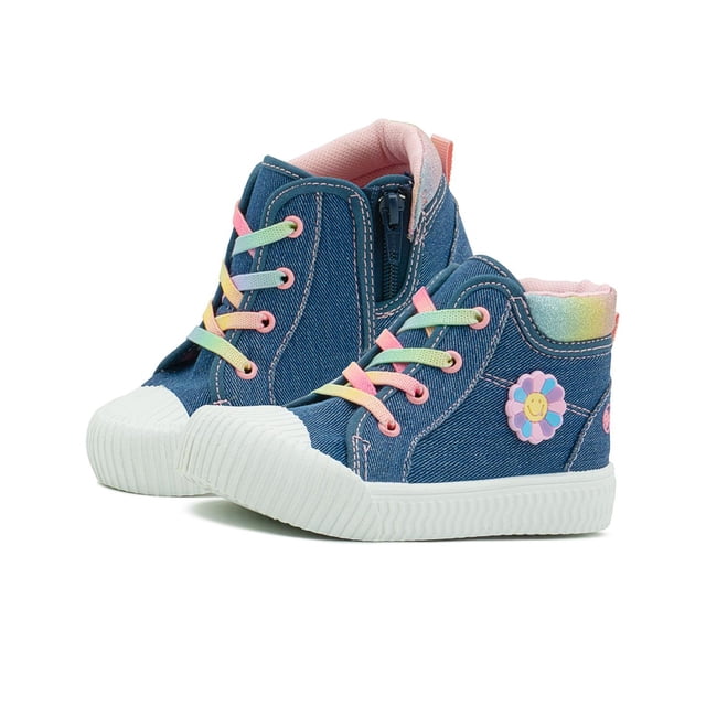 Tenis Niña Bubble Gummers® Mezclilla Botita Ligera Flexible azul oscuro 13